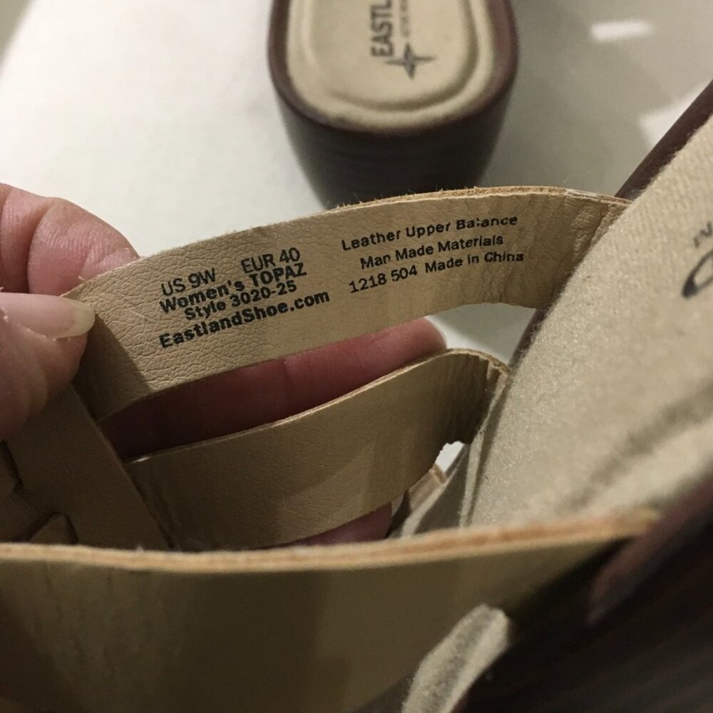 Eastland Topaz Wedge Sandal - Picture 4 of 6